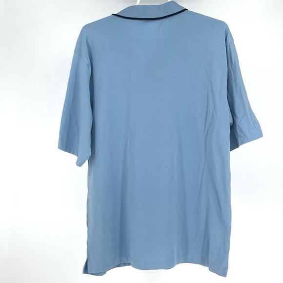 COLLIBAR UPF 50+ MEN’S QUALITY SUN PROTECTION LIGHT BLUE SHORT SLEEVE POLO SHIRT - Picture 2 of 7